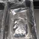 Simple Houseware Stackable Plastic Woven Basket Organizer, 6 Pack, 14.5" x 8.5" x 3.5", Black