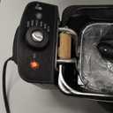 Elite Gourmet EDF2100 Electric Immersion Deep Fryer Removable Basket Adjustable Temperature, Lid with Viewing Window and Odor Free Filter, 2 Quart / 8.2 cup