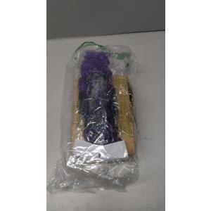 Purple River Locs Crochet Hair  8 Packs 10Inch Short Goddess Locs Crochet Hair for Black Women Curly Faux Hair Pre Looped Crochet Braids Hair Boho Hippie Hair Extensions(#T1B/Purple 10inch)