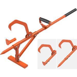 Dolibest 45'' Heavy-Duty Steel Timberjack Log Lifter, Log Handler with Cant Hook, 4 in1 Multifunction Logging Tool for Log Hauler/Grabbing/Rolling/Raising Up Log for Professional/Home Use