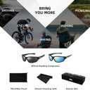 Sport Bifocal Reading Sunglasses for Men, Wrap Around Sunglasses with Bifocals, UV400 Sunglass Readers for Men (Blue/Black)