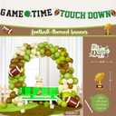 Football Party Decorations Kit Football Bowl Touchdown Themed Party Supplies Game Day Balloon Garland Backdrop Tablecloth Game Time Banner for Boys Men MVP Football Birthday Party Decorations Set