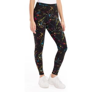 Tipsy Elves Women's Leggings - Full Length Bright and Neon Paint Splatter, Rainbow, and Patterened Leggings for Women (X-Large)