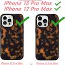 Sonix Phone Case for iPhone 13 Pro Max / 12 Pro Max | Compatible with MagSafe | 10ft Drop Tested | Classic Tortoiseshell Case | Brown Tort