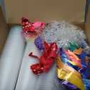 28 Sets Valentine's Day Stationery Return Gifts with Transparent Plastic Cups, Balloons, Bows, Raffia Grass and Pencils for Classroom Valentine's Exchange and School Party Favors(Elegant)