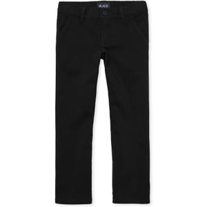 The Children's Place Girls' Uniform Bootcut Chino Pants, 