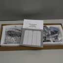 CCJH 5FT Bypass Sliding Barn Door Hardware Kit for 2 Doors, Single Track System Rail Slide Smoothly Quietly