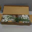 Babys Breath Artificial Flowers,18 Pcs Gypsophila Faux Flowers for Wedding Party Home Garden Decoration White