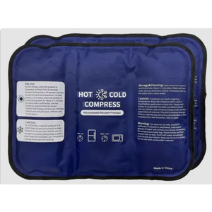 Hot & Cold Compress, 
Gel Ice Pack for Injuries Reusable Gel - Hot & Cold Pack Compress Flexible Soft Gel Ice Pack for Back, Shoulder, Elbow, Hip, Knee Pain Relief Therapy for Swelling & Bruising