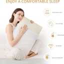 EGOHOME Bed Pillow Standard Size - Memory Foam Made in USA - for Side, Back and Stomach Sleepers, Neck Support with Washable & Removable Cover, Medium Soft, 1 Pack