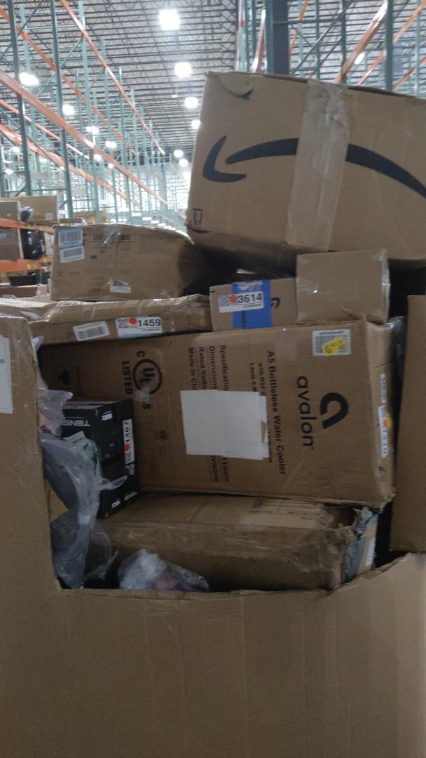 pallet of salvage items