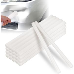20 Pcs Paintless Dent Repair Glue Sticks Hot Glue Sticks, Premium-Quality Formula Hot Stick, 0.43 Dia x 8 Long PDR Glues for Craft Gun and Car Body Repair Dent Removal Tool - Milky White