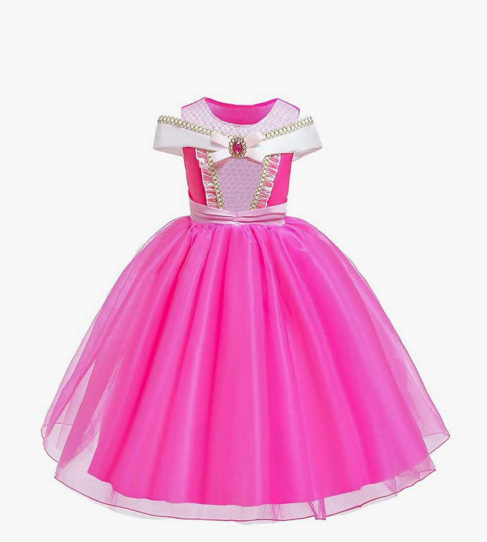 MYRISAM Girls Fancy Princess Sleeping Beauty Birthday Dress Halloween Costume Cosplay Party Dress Up Outfit w/Accessories, Hot Pink , 3-4T MYRISAM Girls Fancy Princess Sleeping Beauty Birthday Dress Halloween Costume Cosplay Party Dress Up Outfit w/Accessories, Hot Pink , 3-4T