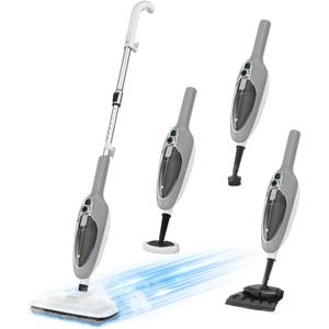 Steam Mop - 10-in-1 MultiPurpose Handheld Steam Cleaner Detachable Floor Steamer for Hardwood/Tile/Laminate Floors Carpet with 11 Accessories for Whole Home Use.