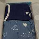 ZIGJOY Sleep Sack Swaddle 1.0 Tog Baby Wearable Blanket 100% Cotton Baby Swaddle Blanket for Newborns 6-12 Months Space&Blue