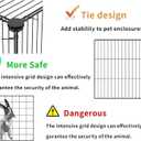 HOMIDEC Pet Playpen,Small Animals Cage DIY Wire Portable Yard Fence with Door for Indoor/Outdoor Use,Puppies,Kitties,Bunny,Turtle 48" x 24" x 16"