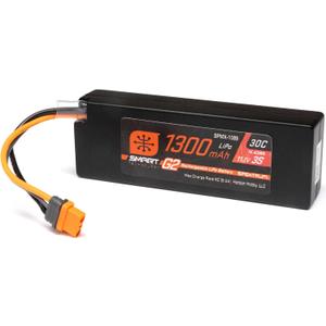 Spektrum Accessories 11.1V 1300mAh 3S 30C Smart G2 LiPo Battery: IC2 Connector, SPMX-1089