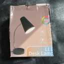 RUNTOP Desk Lamp, Black Desk Lamps for Home Office, LED Desk Light with USB Port and Type C Port, 5 Brightness Levels, 5 Color Temperatures, Flexible Gooseneck Desk Lamp, Table Lamp for Reading Study