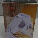 Cheese Grater with Handle, Rotary Cheese Grater,Vegetable, Chocolate, Hard Cheese & Nut Grater,White