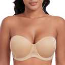 DotVol Women's Multiway Strapless Bra Full Figure Underwire Contour Beauty Back Plus Size Bra38C