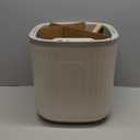 Vego garden Self Watering Pots Home Planters with Water Gauge for Effortless Indoor Plants Cream White