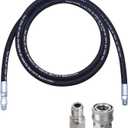 Tool Daily Pressure Washer Whip Hose with Swivel, Hose Reel Connector for Pressure Washing with Power Washer Adapter Set, 8 FT