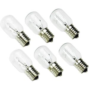 Microwave Oven Light Bulbs Under Hood 8206232A 40W 125V E17 Base Appliance Bulb Compatible with Maytag GE Whirlpool Microwave, Refrigerator, Lava Lamp Light Bulb, 6 Packs