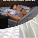 SKG Feather Adjustable Cervical Neck Bed Pillows for Sleeping, Innovative Two-Layer Ergonomic Neck Pillow with Adjustable Pillow Raiser for Side & Back Sleepers