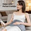 Heating Pad for Back, Neck, and Shoulder Pain Relief, Electric Heat Pad with 6 Heat Levels, Moist Heat Option, Auto Shut-Off, Birthday Christmas Gifts for Women Men Mom Dad Grandma, Gifts for her (12.1 x 24.1 Inch, Gray)