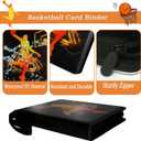 Basketball Cards Binder 900 Pockets, Trading Cards Holder Card Collectors Album,Trading Card Binder 9 Pocket with 50 Removable Sleeves for Basketball Card and Sports Card