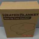 Electric Heated Blanket Full Size 72"x84", Soft Flannel with Overheat Protection, 9 Adjustable Heat Settings & 10-Hour Auto-Off Timer, Fast Heating for Winter Comfort, White