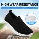 Apawwa Kids Lightweight Slip On Running Shoes - Pink/Blue/Navy/Black Walking Shoes for Toddler/Little Kids/Big Kids