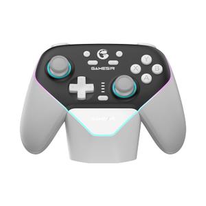 GameSir Super Nova Wireless Gaming Controller for PC/Switch/iOS/Android, Hall Effect Stick & Trigger, RGB Lighting, Swappable ABXY, Detachable Faceplate, 1000mAh with Charging Dock - Black&White