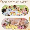 Sherr 100 Pcs Mini Gift Bags Bulk, 4 x 2.75 x 4.5 in Paper Bag with Tag, Extra Small Paper Gift Boxes with Handles for Birthday, Party Favor, Wedding, Small Business, Spring Easter (Gold)