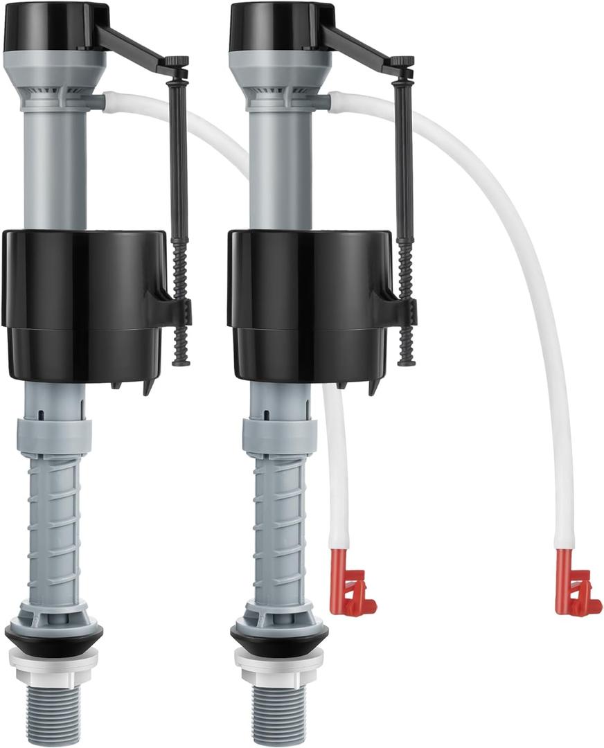 Saillong 2 Pack Toilet Fill Valve Replacement, Height Adjustable Universal Toilet Tank Flusher Replacement Kit, Leak-Proof Easy Install Fill Valve Repair Kit