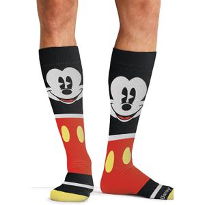 Cherokee Mens Compression Socks, 10-15 mmHg Knee High, Colorful Print, Lightweight, 1 Pair Pack, One Size - MPRINTSUPPORT