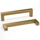 goldenwarm 10 Pack Champagne Bronze Cabinet Pulls Gold Cabinet Handles 5 Inch Champagne Drawer Pulls Brushed Bronze Drawer Handles Kitchen Dresser Hardware T Bar Square Hardware for Dresser Bedroom