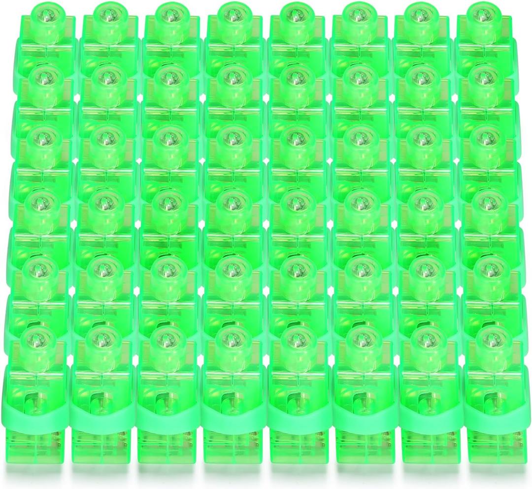 3 x 50Pcs Finger Lights, Green Finger Flashlights for Kids, Glow in the Dark Party Favors Bulks - LED Rave Laser Toys for Easter Back to School Classroom Prizes Halloween Christmas