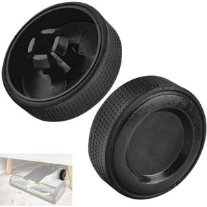 2 Pack Upgraded Replacement Wheel for Ryobi Cordless Stick Vacuum 18v One+ Hp & 18v One+ PCL720K, PBLSV716K, Silicone Replacement Wheels, Quiet and Non-Slip