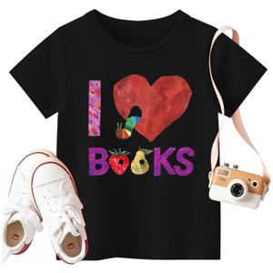 Toddler Kids Boys Girls Shirt Short Sleeve Holiday Tee Xmas Gift Tops Reindeer Merry Christmas T-Shirts (Black)