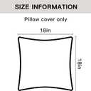 OTOSTAR Hot Pink Faux Rabbit Fur Throw Pillow Cover 18x18 Inch Soft Cozy Plush Striped Pillowcase Cushion Cover with Velvet Back for Sofa Couch Bed Living Room