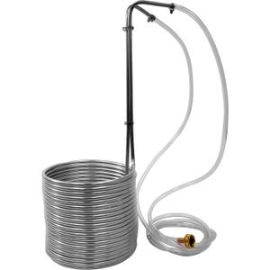 NY Brew Supply W3850-SSV 3/8" x 50' Stainless Steel Wort Chiller, Silver