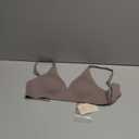 SHARICCA Pro Seamless Bra for Women Deep V Neck Wirefree Bra Adjustable Strap Comfort Sleep Bra Removable Padded Bralette Small