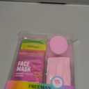 Freeman Facial Love To Mask Variety Pack: Oil Absorbing Clay, Detoxifying Charcoal, Clearing Peel Off, Hydrating Gel Cream, Exfoliating Scrub (14 Piece Kit with Bonus Buffer and Headband)