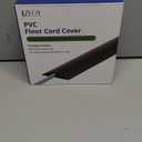 Misty Brown Wood Cord Hider - 4FT Soft Cord Protector, Hide Extension Floor Wire Covers for Cords, Organizer Wires Floor Cable Cover, Cable Cavity: 0.47" (W) x 0.24" (H)