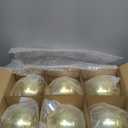 Syhood 12 Pcs 6 Inch Mercury Christmas Ornament Balls Xmas Tree Decoration Balls Extra Large Shatterproof Ornament Hanging Ball Giant Jumbo Vintage Ball for Holiday Xmas Tree Party Decor (Gold)