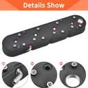 Cast Aluminum Valve Covers with Coil Mounts Compatible with LS Chevy Small Block SB V8 293 325 376 427 - Black