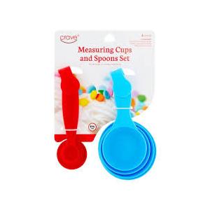 Jacent Measuring Set, 9 Piece, BPA-Free Stackable Cups and Spoons