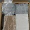 Karasmay 100 Pack Charcuterie Boxes with Clear Lids  EcoFriendly, Portable, and LeakProof Food Containers for Various Delights  50 Brown & 50 White (Brown&White（Rectangle）)