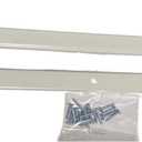 Amazing Drapery Hardware FLAT SASH RODS for Top & Bottom Doors & Sidelights 18" - 28", 2 pack